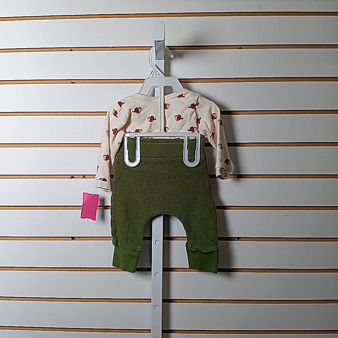 Little Green Radicals 0-3 Months Outfit 2pc