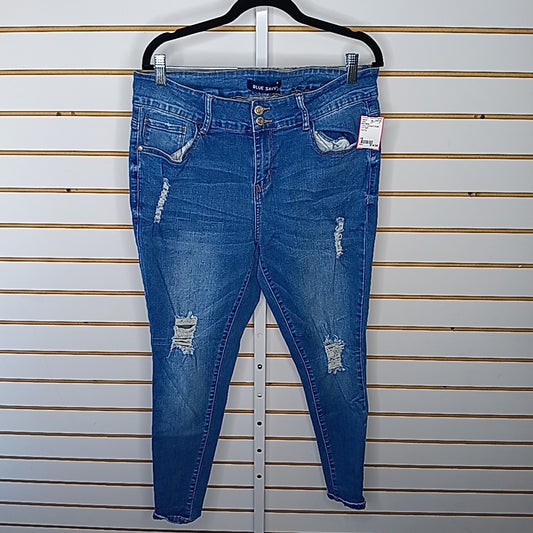 Blue Savvy Size 16 Jeans