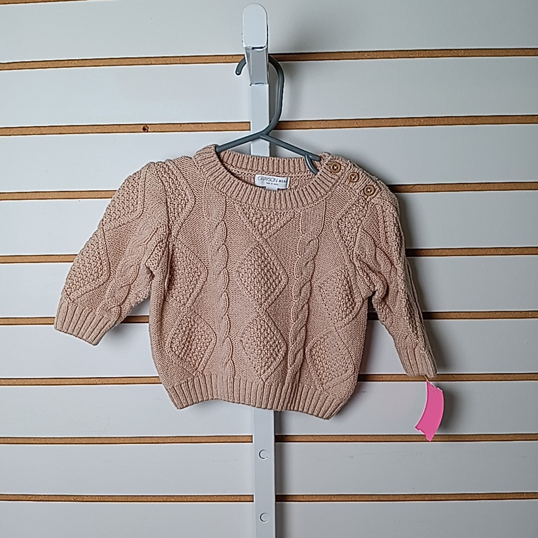Grayson Mini 3-6 Months Sweater/Sweatshirt