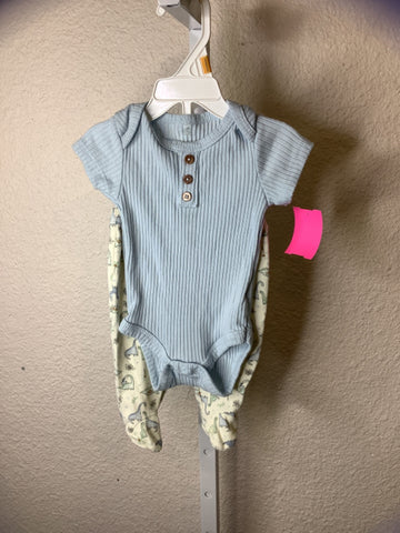 LeTop 0-3 Months Outfit 2pc