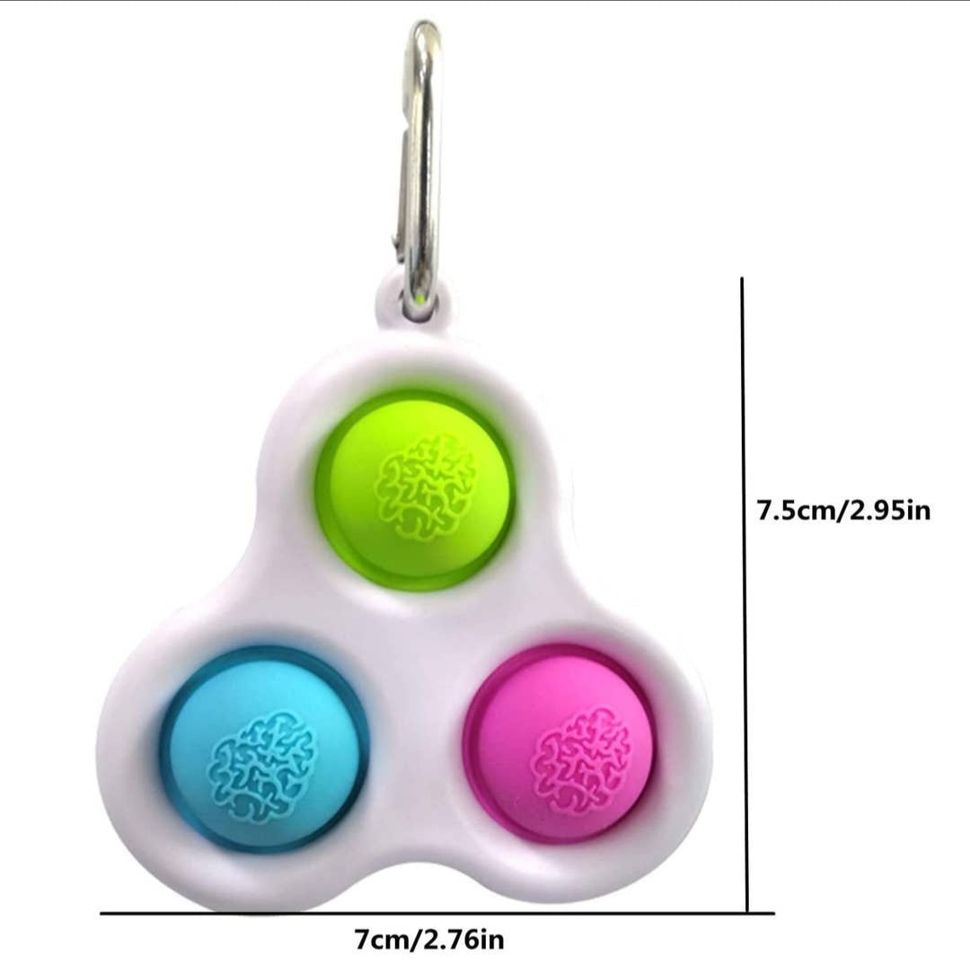 Simple Dimple 3D Popper Keychain